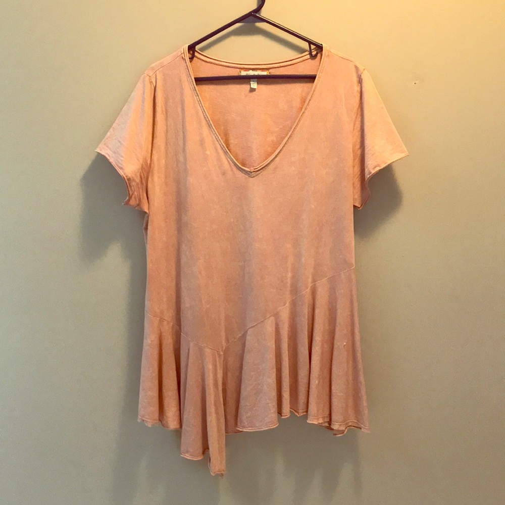 Anthropology Ruffle Bottom Tunic.